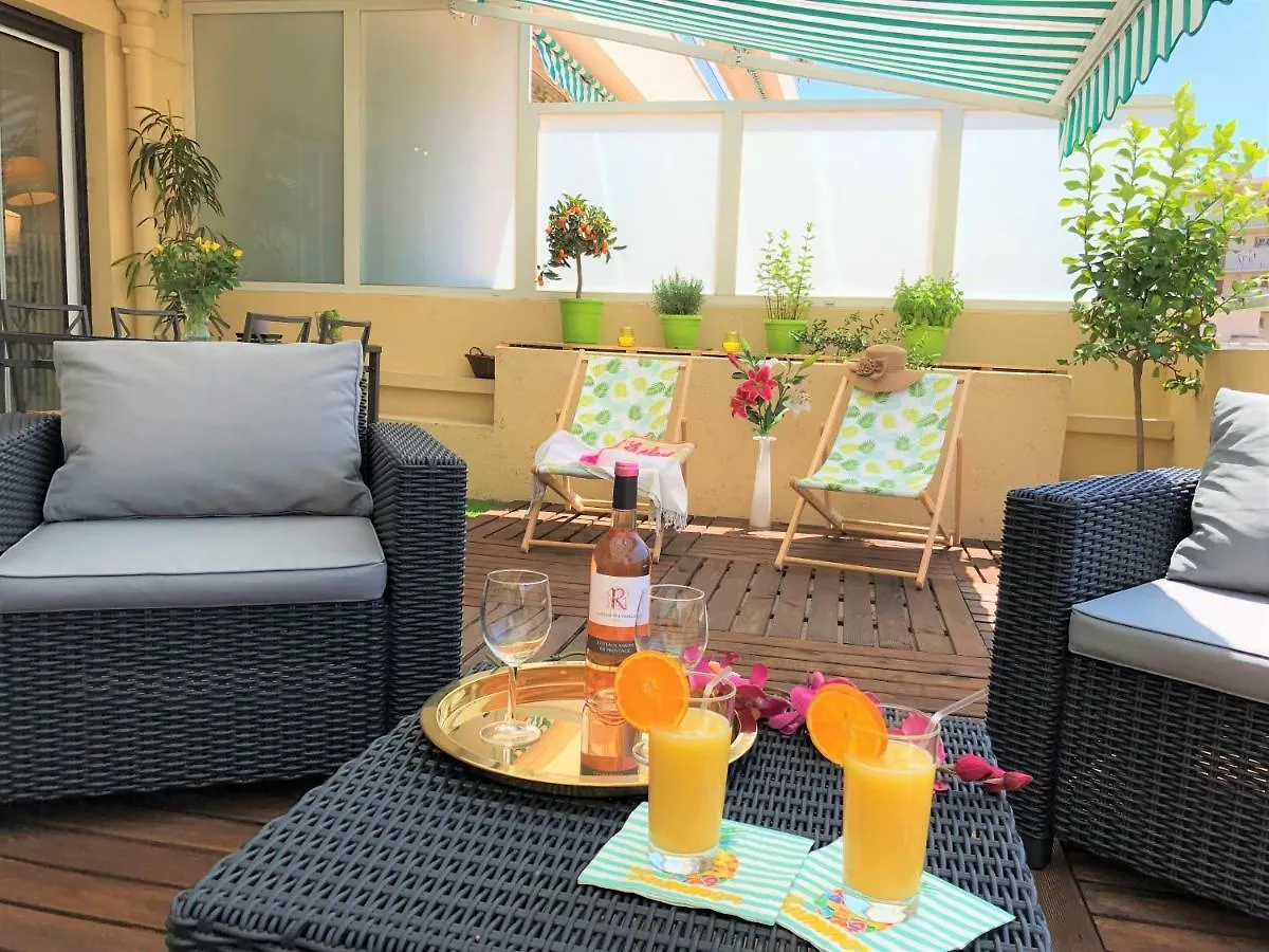 קאן Appartement Cosy Calme Central-Terrasse Proche Palais דירה