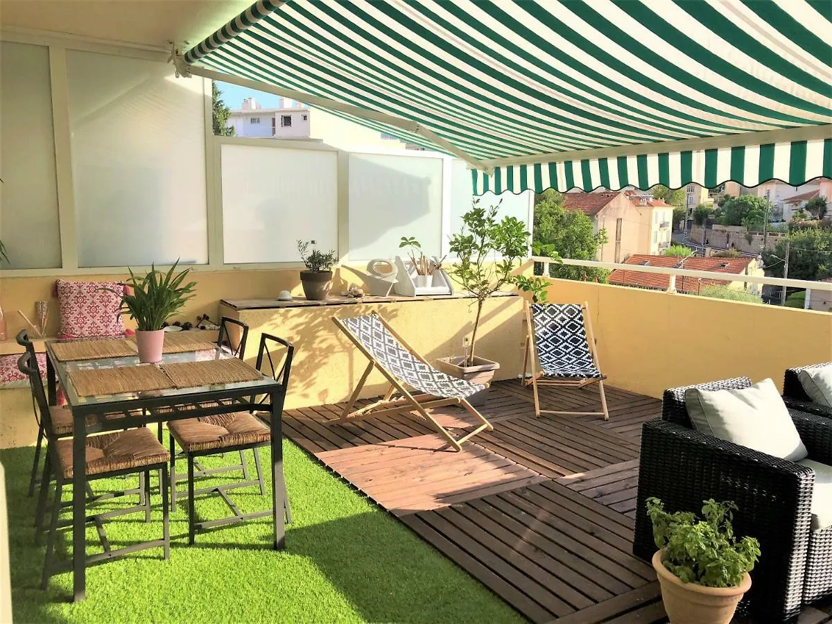 דירה קאן Appartement Cosy Calme Central-Terrasse Proche Palais